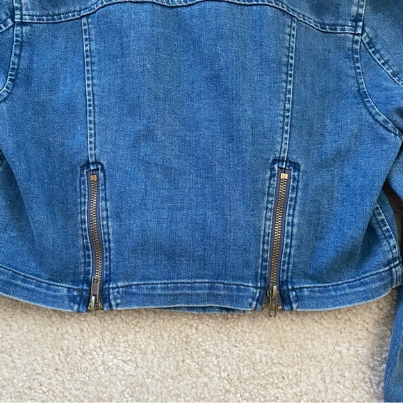 Free People Cropped Denim Jacket - Picture 6 of 9